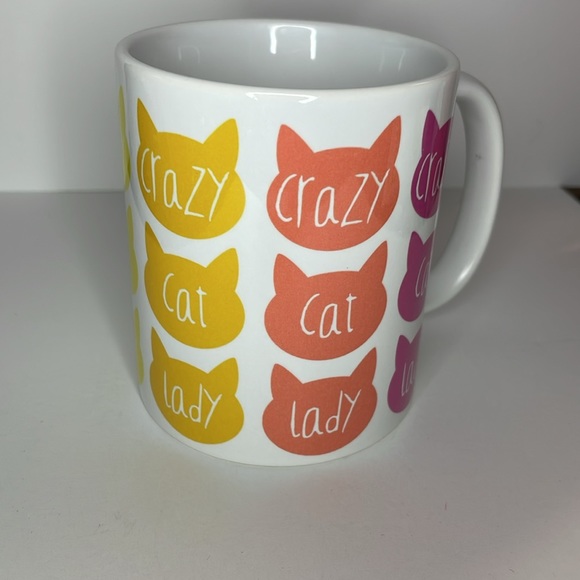 Society 6 “Crazy Cat Lady” Colorful Mug - Picture 3 of 11